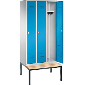 Garderobenschränke mit Sitzbank