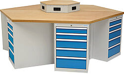 Gruppenarbeitsplatz 6 Eck